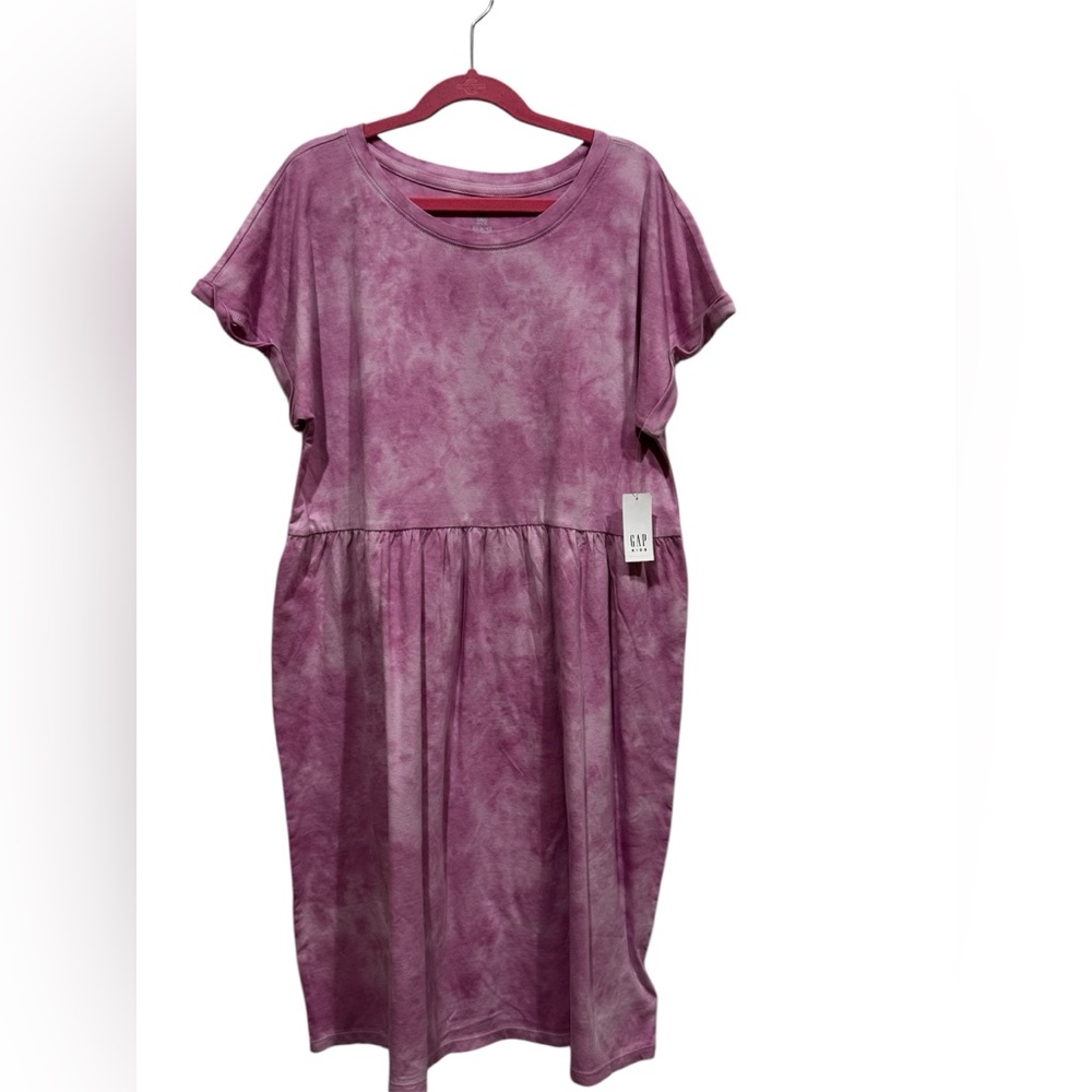 GAP NWT girls dress purple tie dye size xxl (14/16)